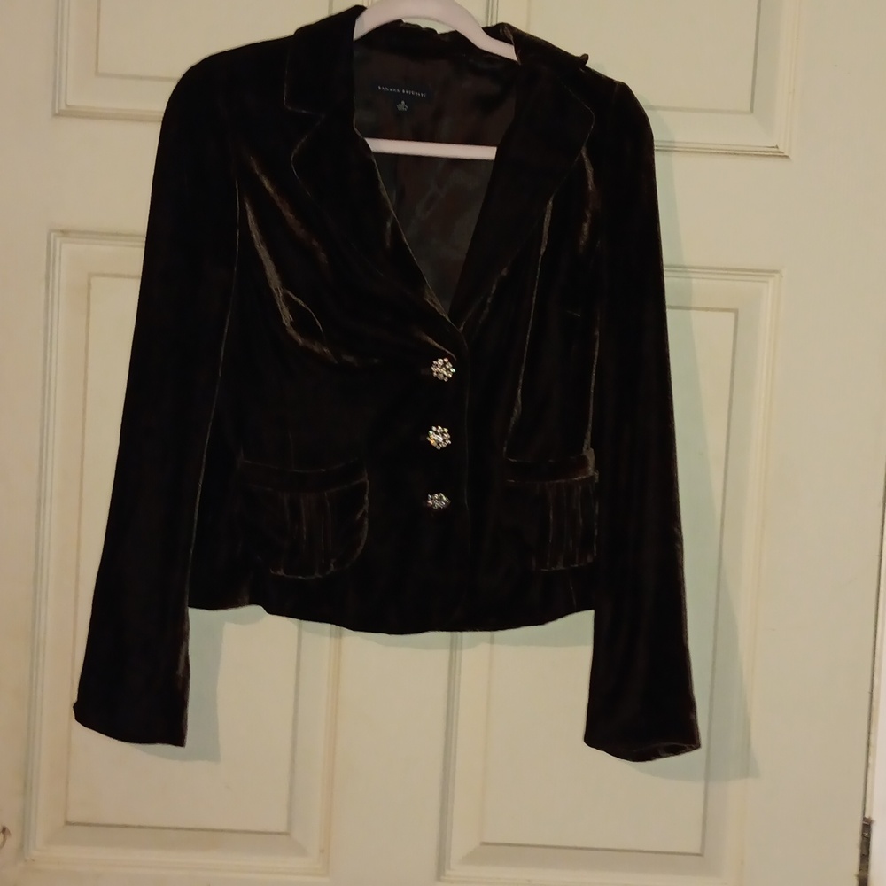 Womens sz s velvet dinner jacket